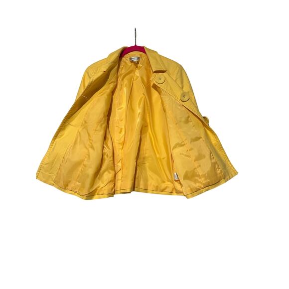 Coldwater Creek Women’s Jacket Career Canary Sun Yellow Large Buttons Size 10p - Picture 5 of 8